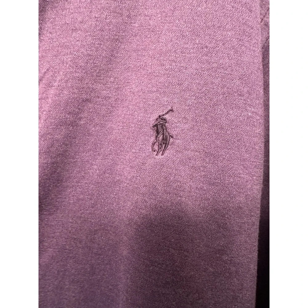 Polo Ralph Lauren Knit‎ Dress Shirt Men's XL Purple Button Up Soft Stretch